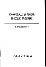 300MW级火力发电机组集控运行典型规程