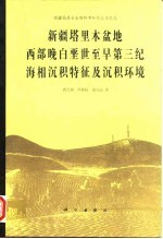 新疆塔里木盆地西部晚白垩世至早第三纪海相沉积特征及沉积环境