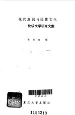 现代意识与民族文化 比较文学研究文集