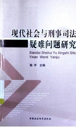 现代社会与刑事司法疑难问题研究