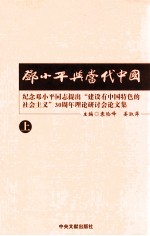 邓小平与当代中国 纪念邓小平同志提出“建设有中国特色的社会主义”30周年理论研讨会论文集 上