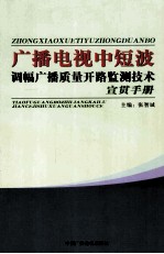 广播电视中短波调幅广播质量开路监测技术  宣贯手册