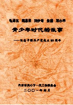 毛泽东、周恩来、刘少奇、朱德、邓小平青少年时代的故事  纪念中国共产党成立80周年