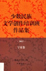 少数民族文学创作培训班作品集 2013 宁夏卷