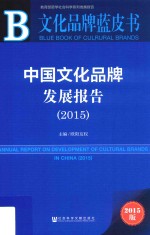 中国文化品牌发展报告  2015  2015版