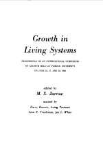 GROWTH IN LIVING SYSTEMS