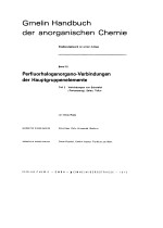 GMELIN HANDBUCH DER ANORGANISCHEN CHEMIE BAND 12