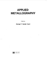 APPLIED METALLOGRAPHY