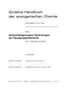 GMELIN HANDBUCH DER ANORGANISCHEN CHEMIE BAND 9