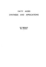 FATTY ACIDS SYNTHESIS AND APPLICATIONS