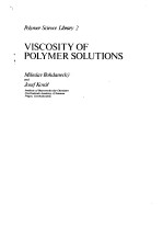 VISCOSITY OF POLYMER SOLUTIONS