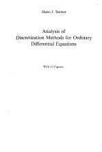 ANALYSIS OF DISCRETIZATION METHODS FOR ORDINARY DIFFERENTIAL EQUATIONS