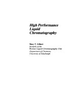 HIGH PERFOEMANCE LIQUID CHROMATOGRAPHY