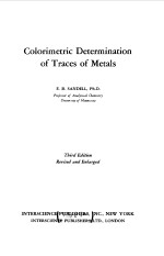 Colorimetric Determination of Traces of Metals