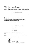 GMELIN HANDBUCH DER ANORGANISCHEN CHEMIE