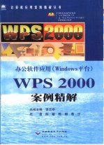 办公软件应用 Windows平台 WPS 2000案例精解