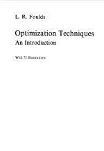 L.R.FOULDS OPTIMIZATION TECHNIQUES AN INTRODUCTION