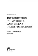 INTRODUCTION TO MATRICES AND LINEAR TRANSFORMATIONS