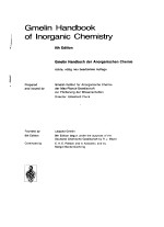 GMELIN HANDBOOK OF LNORGANIC CHEMISTRY COORDINATION COMPOUNDS 5