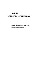 X-RAY CRYSTAL STRUCTURE