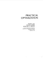 PRACTICAL OPTIMIZATION