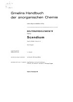 GMELINS HANDBUCH DER ANORGANISCHEN CHEMIE A2