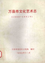 万县市文化艺术志 1840-1992年