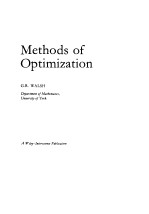 METHODS OF OPTIMIZATION