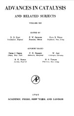 ADVANCES IN CATALYSIS AND RELATED SUBJECTS VOLUMEⅩⅡ