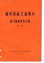 国外石油工业统计油气勘探开发分册 续编