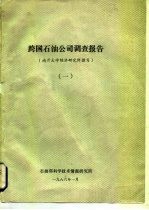 跨国石油公司调查报告 南开大学经济研究所撰写 1