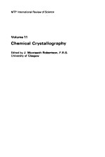 PHYSICAL CHEMISTRY SERIES ONE VOL 11--CHEMISTRY CRYSTALLOGRAPHY