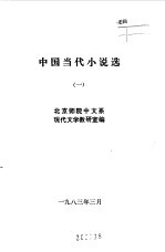 中国当代文学小说选 1 2 3 4