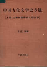 中国古代文学史专题 上 先秦至魏晋南北朝文学