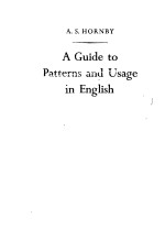 A GUIDE TO PATTERNS AND USAGE IN ENGLISH