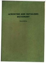 ACRONYMS AND INITIALISMS DICTIONARY