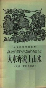 大水奔流上山来 云南、贵州民歌选