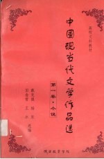 中国现当代文学作品选 第1卷 小说