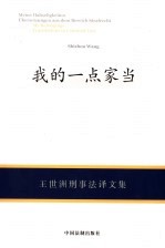 我的一点家当 王世洲刑事法译文集 translations in criminal law