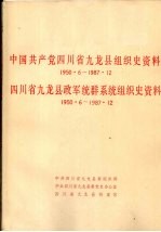 中国共产党四川省九龙县组织史资料 1950.6-1987.12