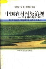 中国农村村级治理 22个村的调查与比较