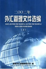 2002年外汇管理文件选编 下