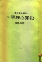 部编大学用书 犯罪心理学 （下册）