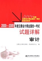 2000-2005年度注册会计师全国统一考试试题详解 审计