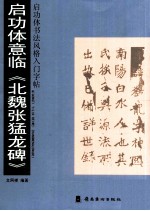 启功体书法风格入门字帖 启功体意临《北魏张猛龙碑》