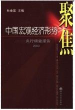 中国宏观经济形势聚焦 央行调查报告 2003