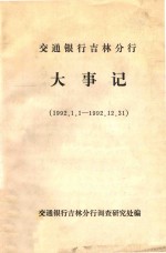 交通银行吉林分行大事记 1992.01.01-1992.12.31