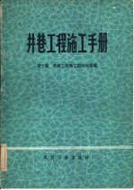 井巷工程施工手册 第3篇 井巷工程施工组织与管理