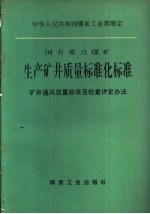 国有重点煤矿生产矿井质量标准化标准 矿井通风质量标准及检查评定办法