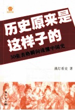 历史原来是这样子的 30张表格瞬间读懂中国历史